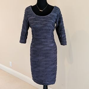 Grey ruched dress for work/play